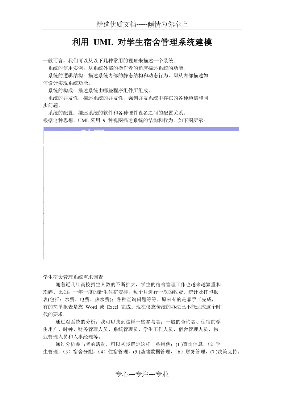 利用-UML-对学生宿舍管理系统建模(共7页)_第1页