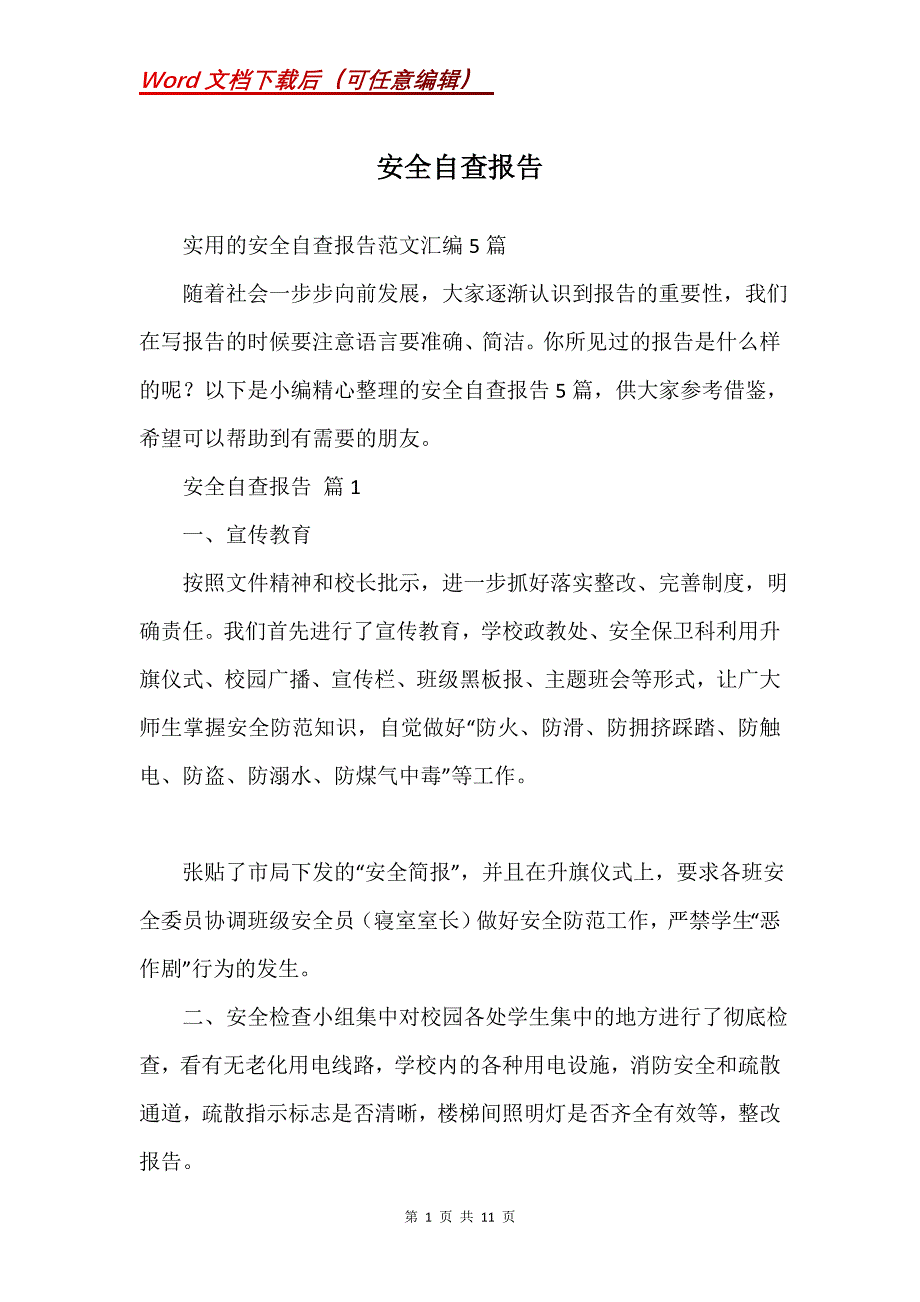 安全自查报告_43_第1页