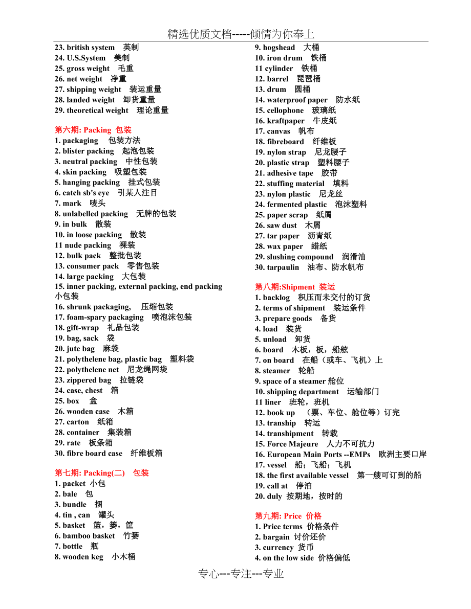 外贸英语函电复习词汇(共4页)_第3页