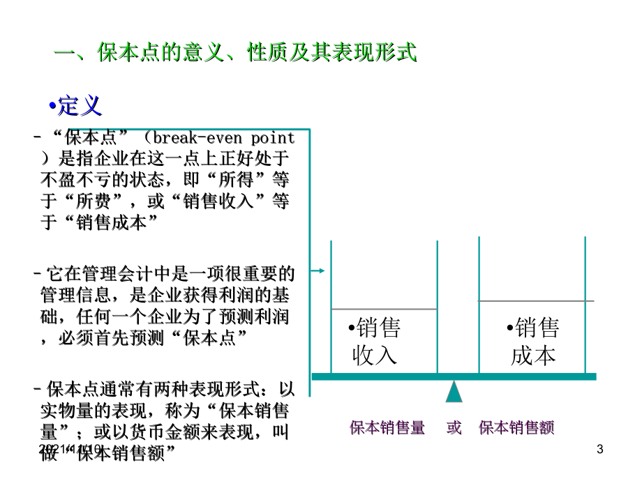 XXXX保本点分析天津财经大学管理会计中文_第3页