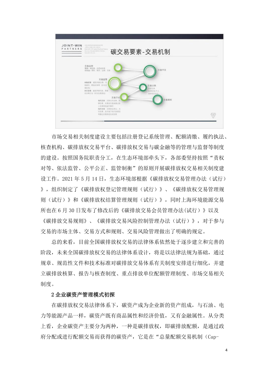 碳排放权交易法律体系下的企业碳资产管理模式_第4页