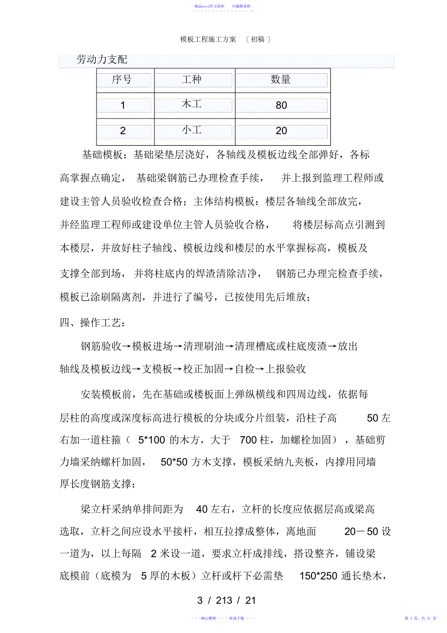 2021年模板工程施工方案(初稿)_第3页