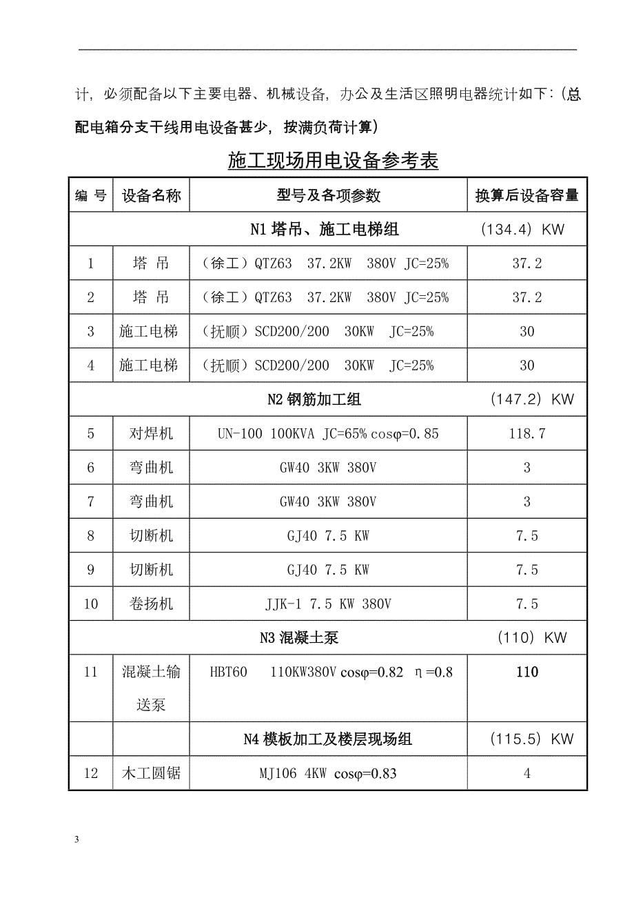 212 施工现场临时用电施工方案_secret_第5页