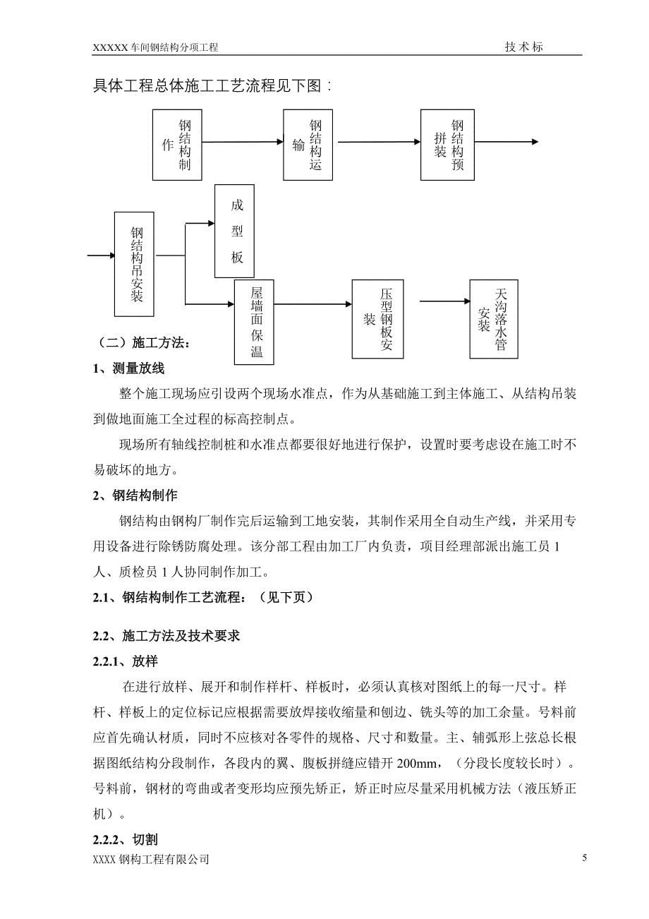 某加工生产线钢结构施工组织设计.doc(DOC29页)_第5页