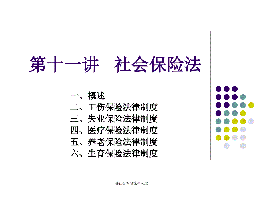 讲社会保险法律制度_第1页