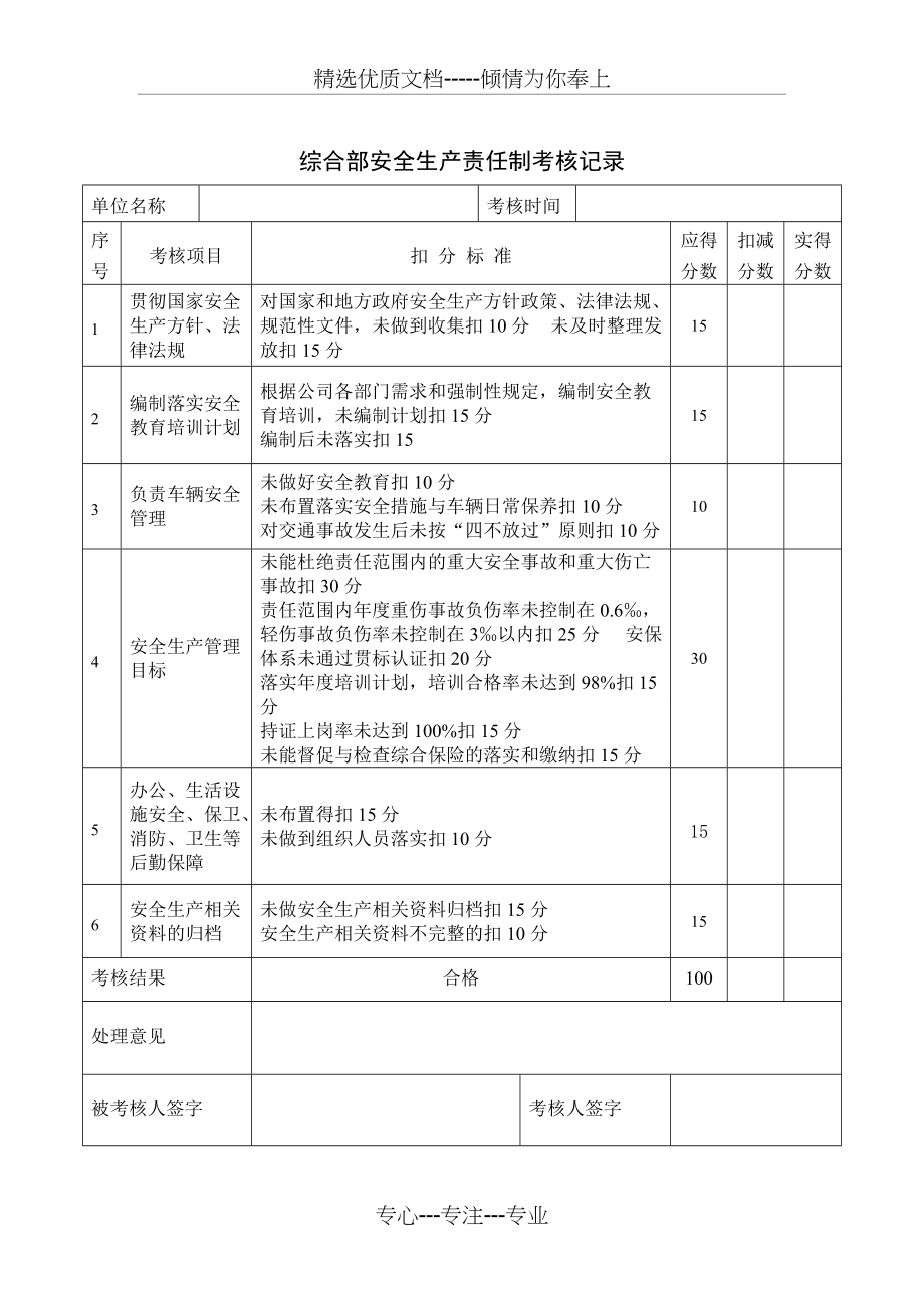 安全生产责任制考核记录(共9页)_第4页