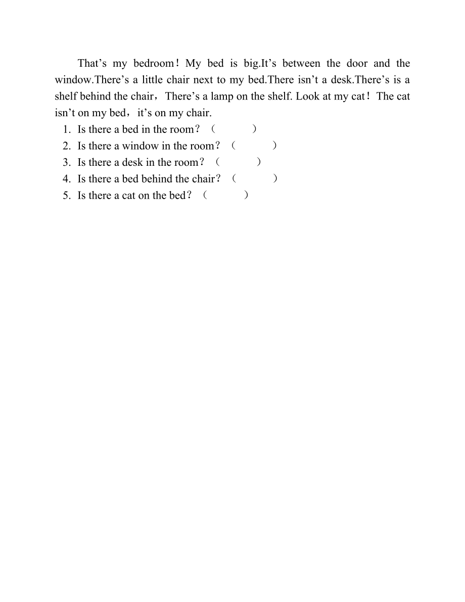 青少版新概念入门级B测试卷(Unit1-Unit9)_第4页