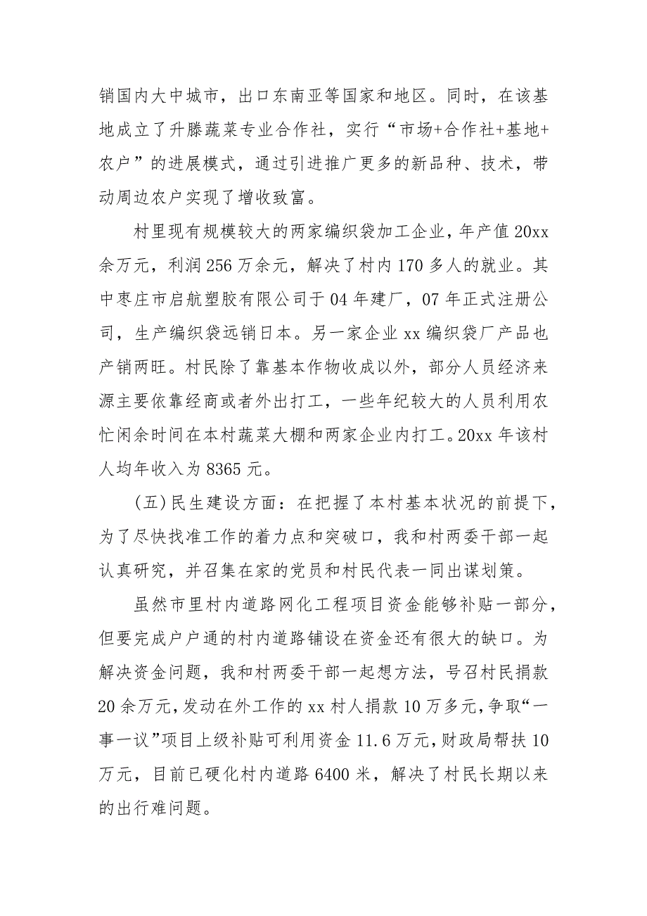 2022驻村第一书记述职报告自查报告_第3页