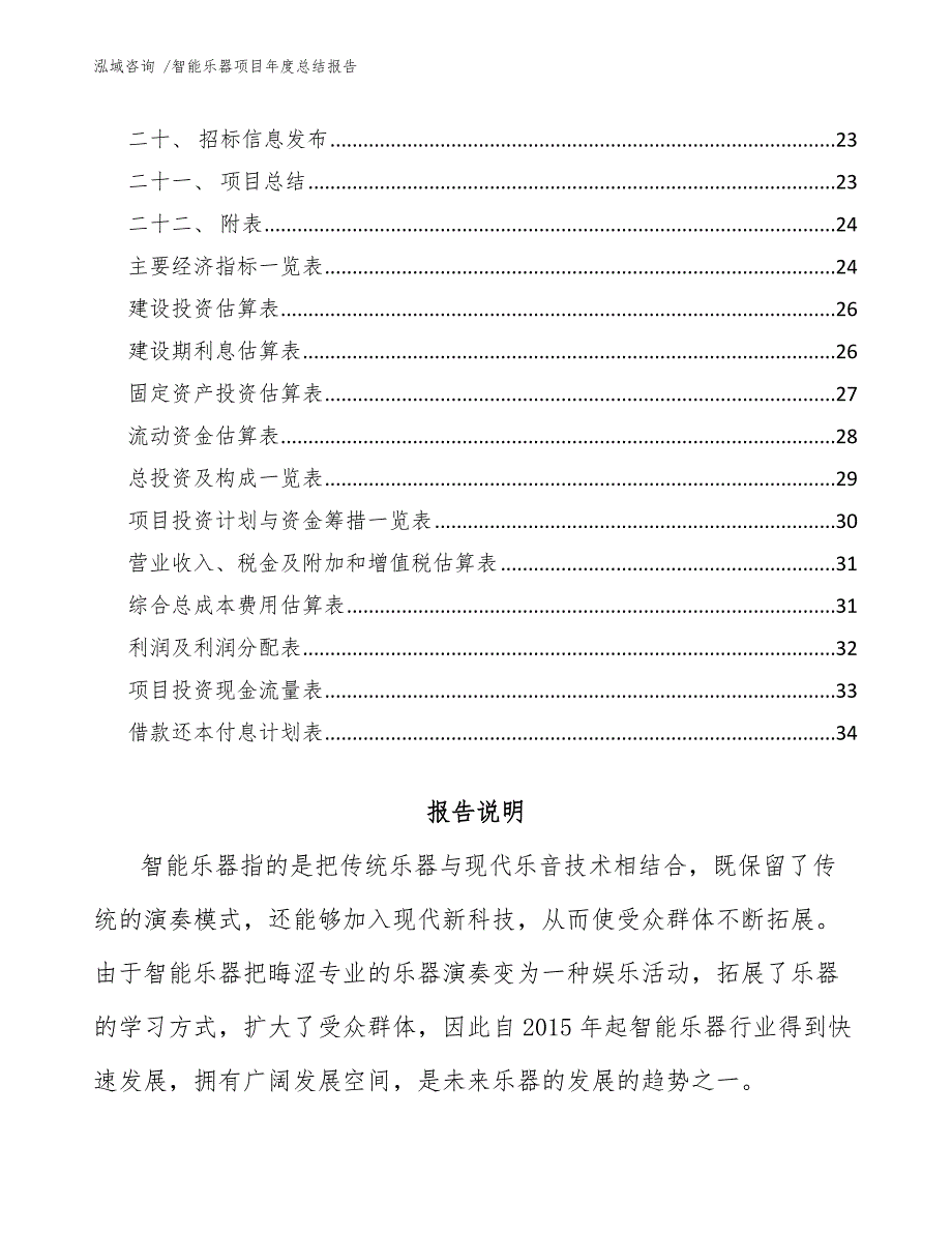 智能乐器项目年度总结报告（模板）_第2页