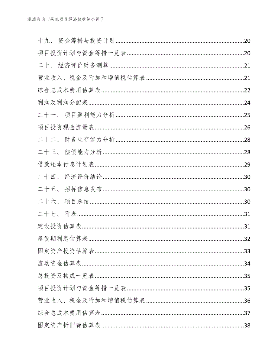 果冻项目经济效益综合评价（模板范文）_第2页