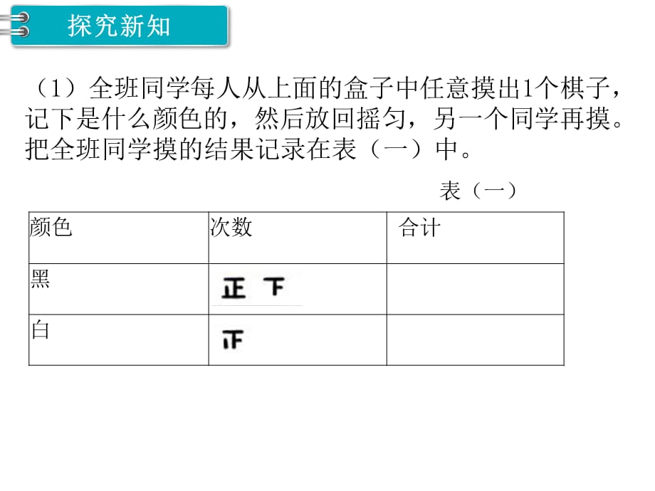 冀教版数学五年级 上册教学课件第4单元 可能性-第3课时可能性（3）_第3页