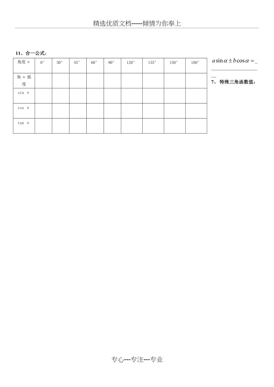 三角函数公式默写表(共2页)_第2页