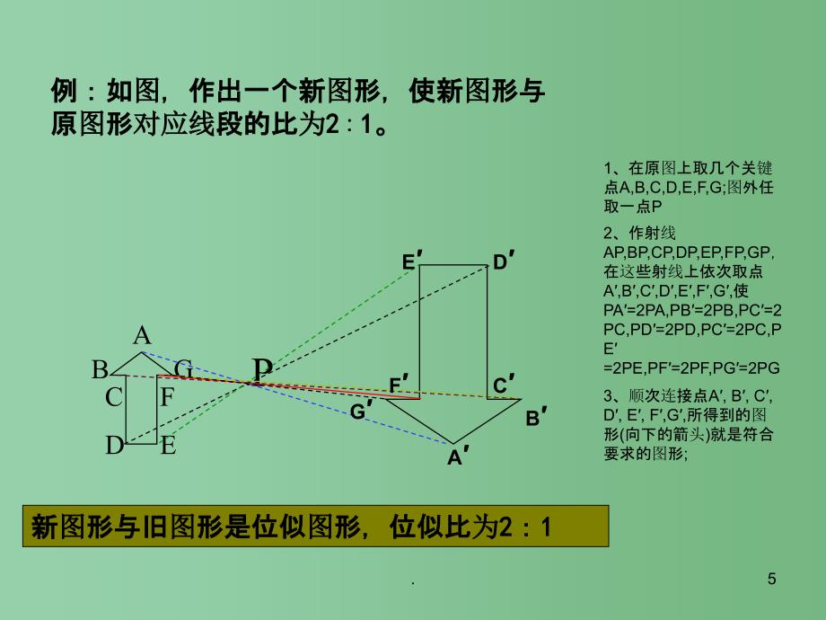 八年级数学下册 图形的放大与缩小（第2课时）课件 北师大版_第4页