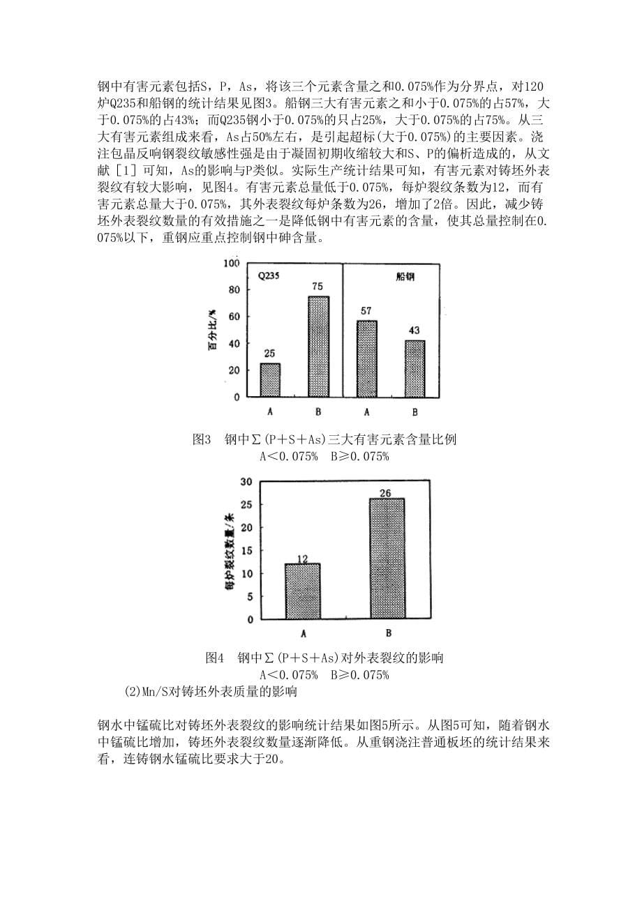 亚包晶钢连铸板坯表面纵裂纹的研究_第5页