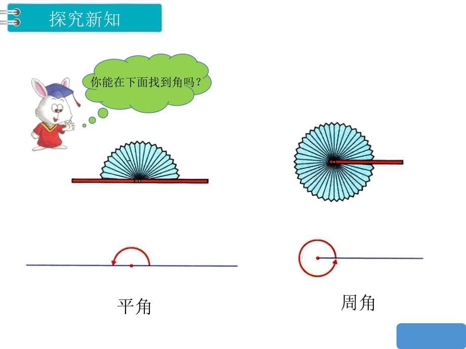 冀教版数学四年级 上册教学课件第4单元 线和角-第4课时角（2）_第5页