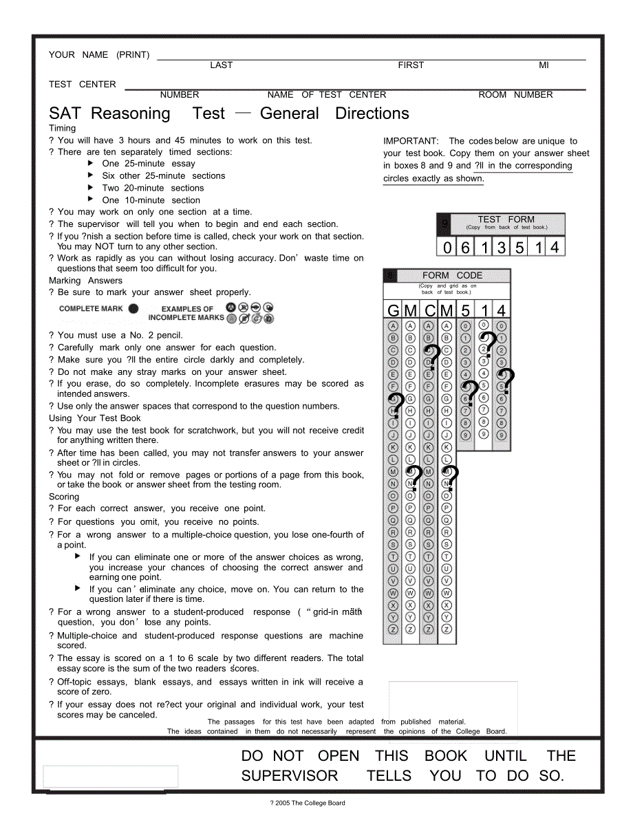 2005年10月SAT真题_第2页