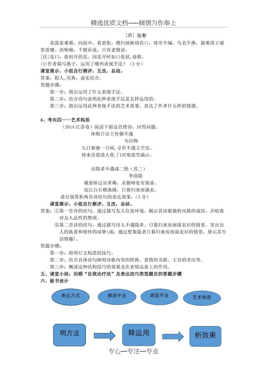 诗歌鉴赏表达技巧-教案(共5页)_第5页