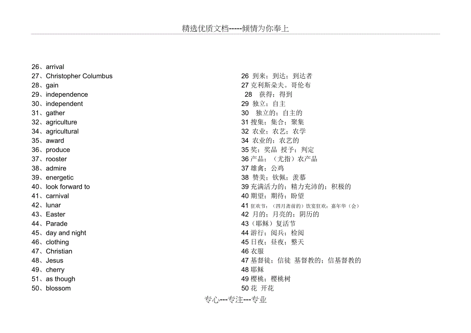 英语必修三单词表(共15页)_第2页