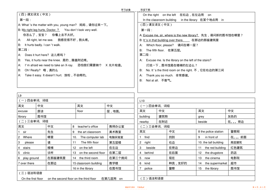 【知识】英语知识点四年级_第4页