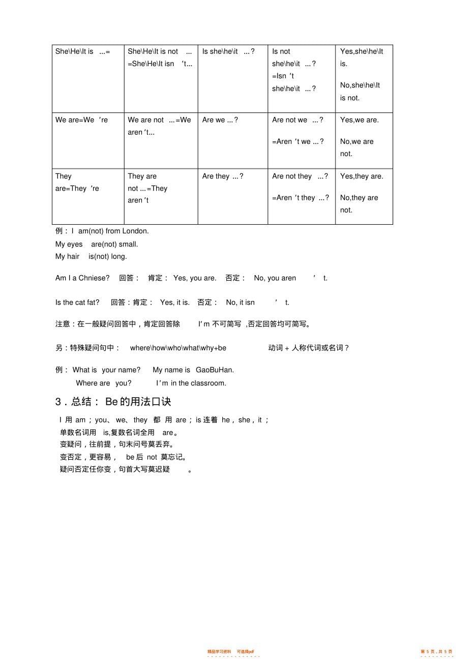 【知识】小学五年级英语语法知识汇总_第5页