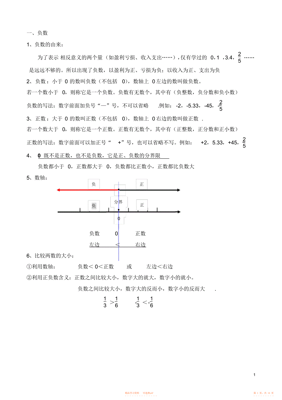 【知识】新人教版六年级下册数学知识点_第1页