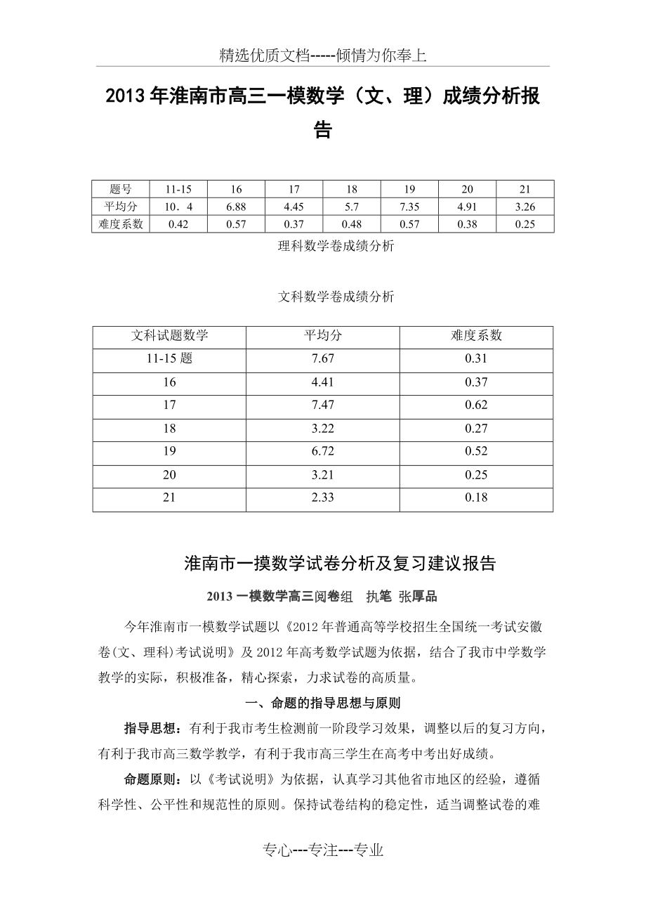 成绩分析报告(共10页)_第1页