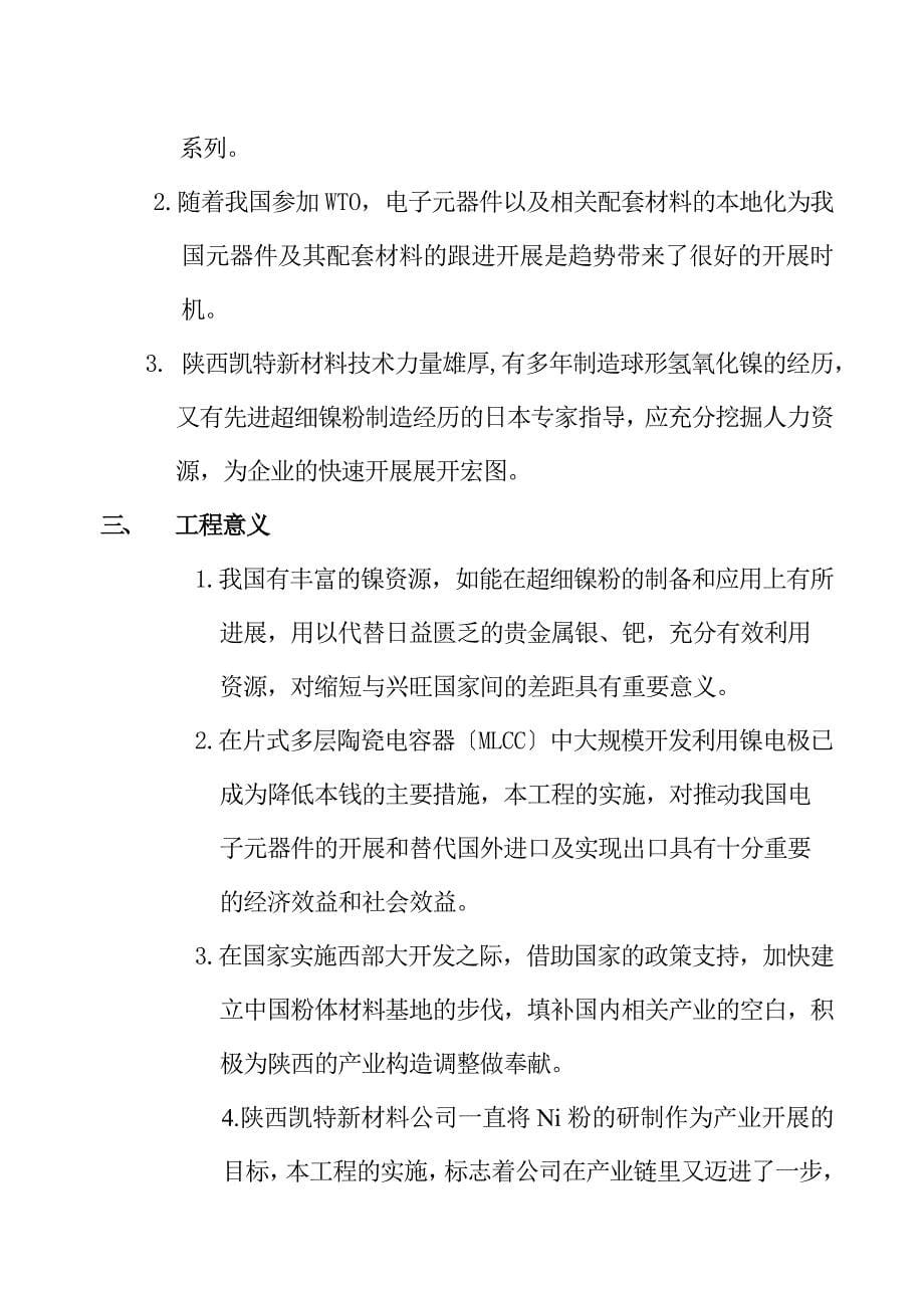 超细镍粉项目可行性分析_第5页