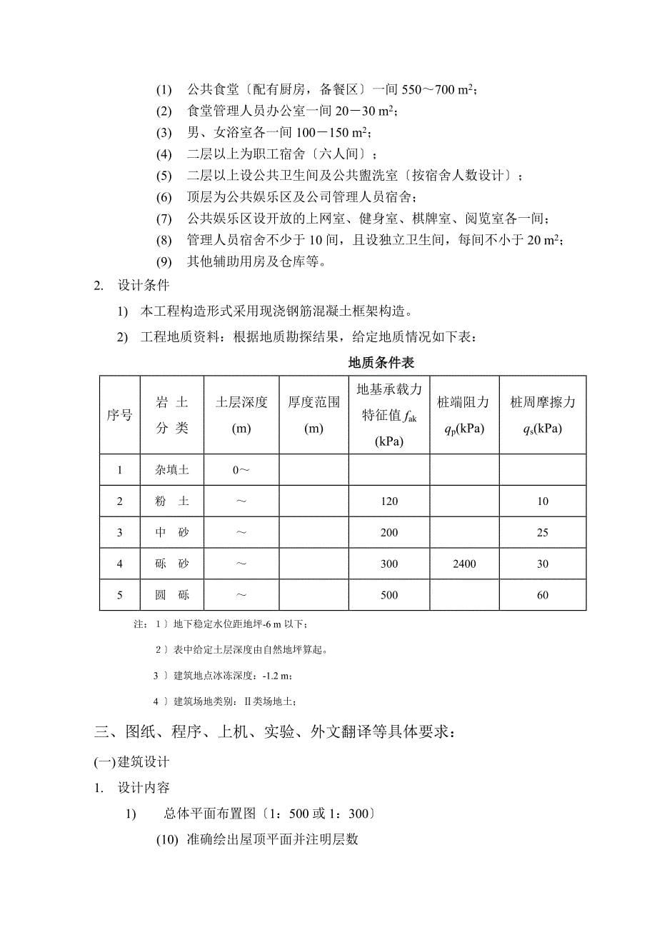 沈阳市百锦龙食品有限公司综合楼设计任务书_第5页