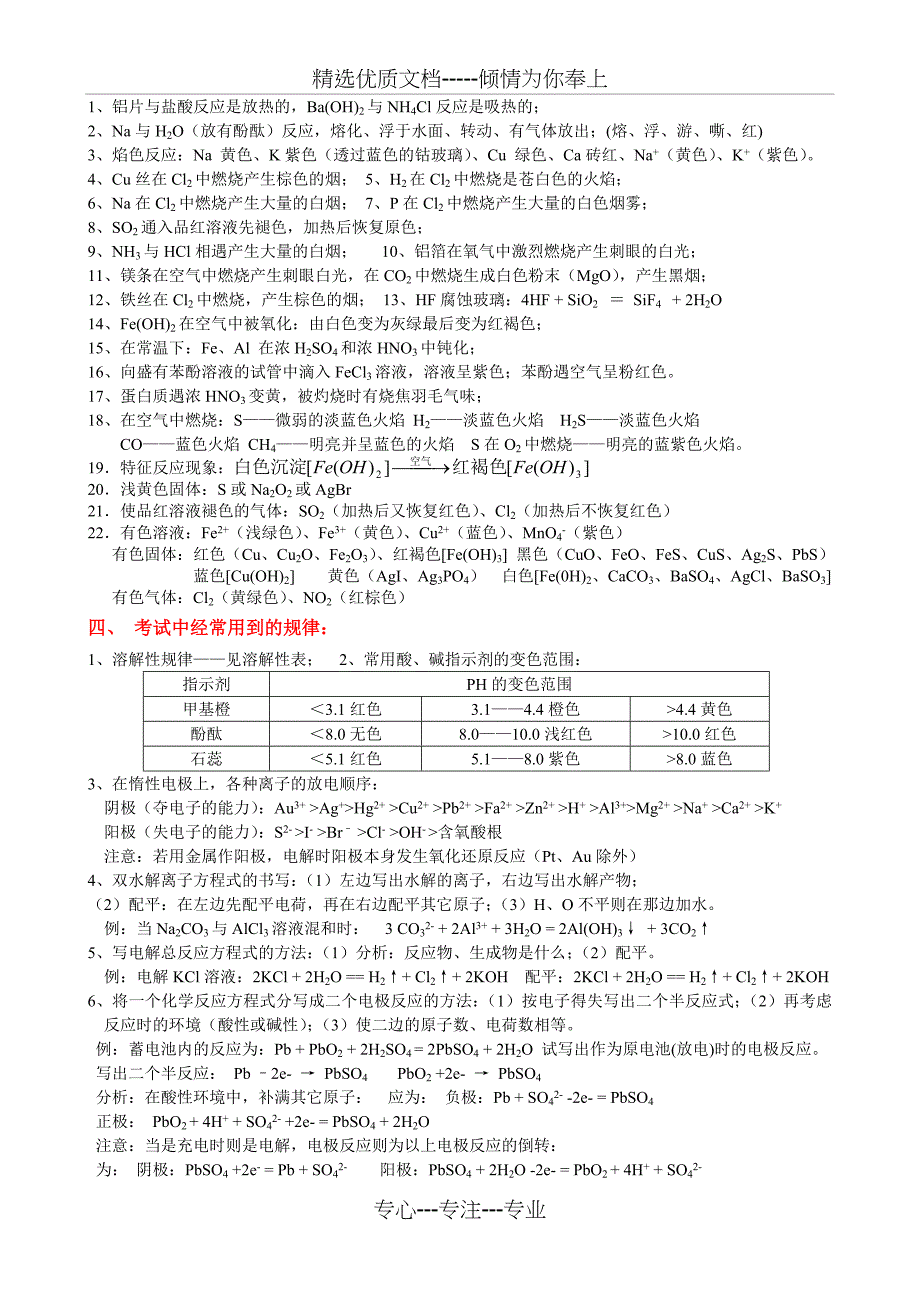 2013年高考宝典----高中化学知识点详细总结(共29页)_第2页