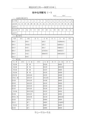 九年级化学知识点化学方程式复习默写(共11页)