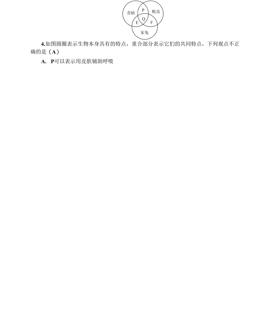 人教版八年级上册生物第六章检测试卷_第2页