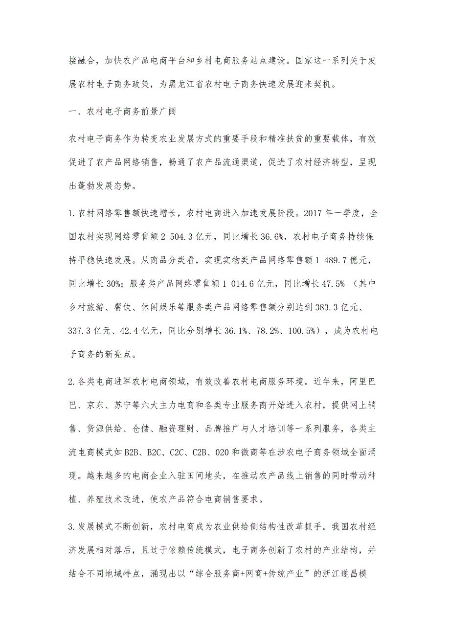 黑龙江省农村电子商务发展潜力分析_第2页