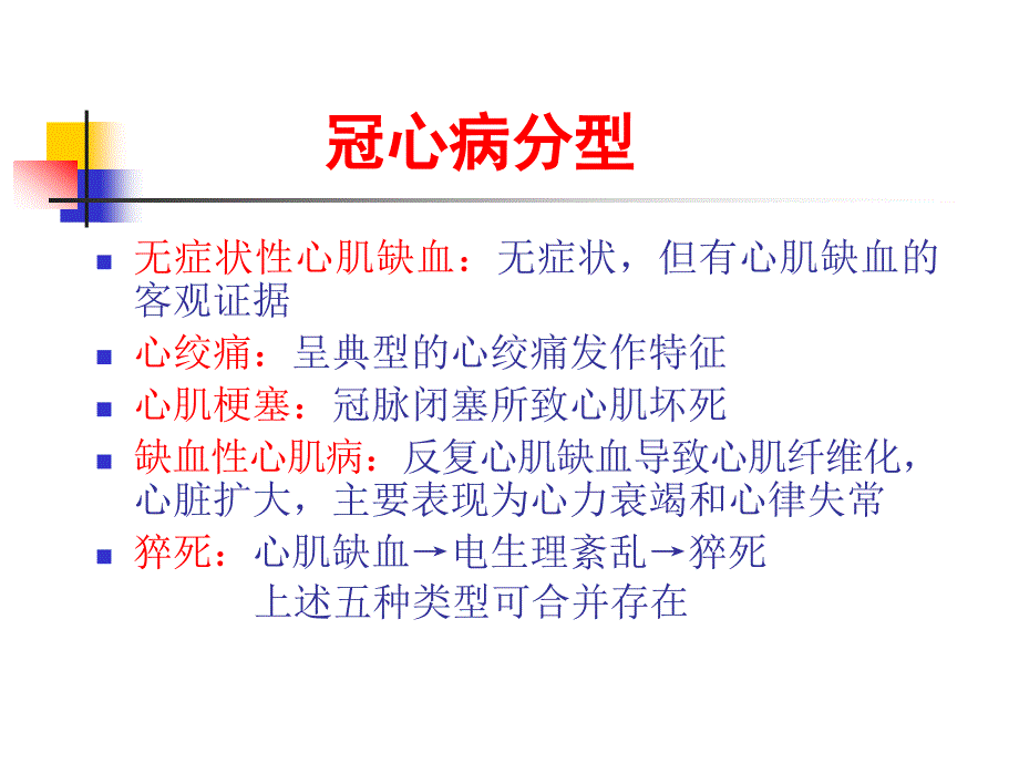 内科学PPT课件 第三篇 第七章 冠状动脉粥样硬化性心脏病_第4页