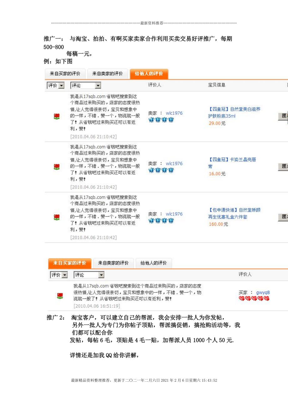 网络推广宣传及营销策划详细书[7页]_第4页