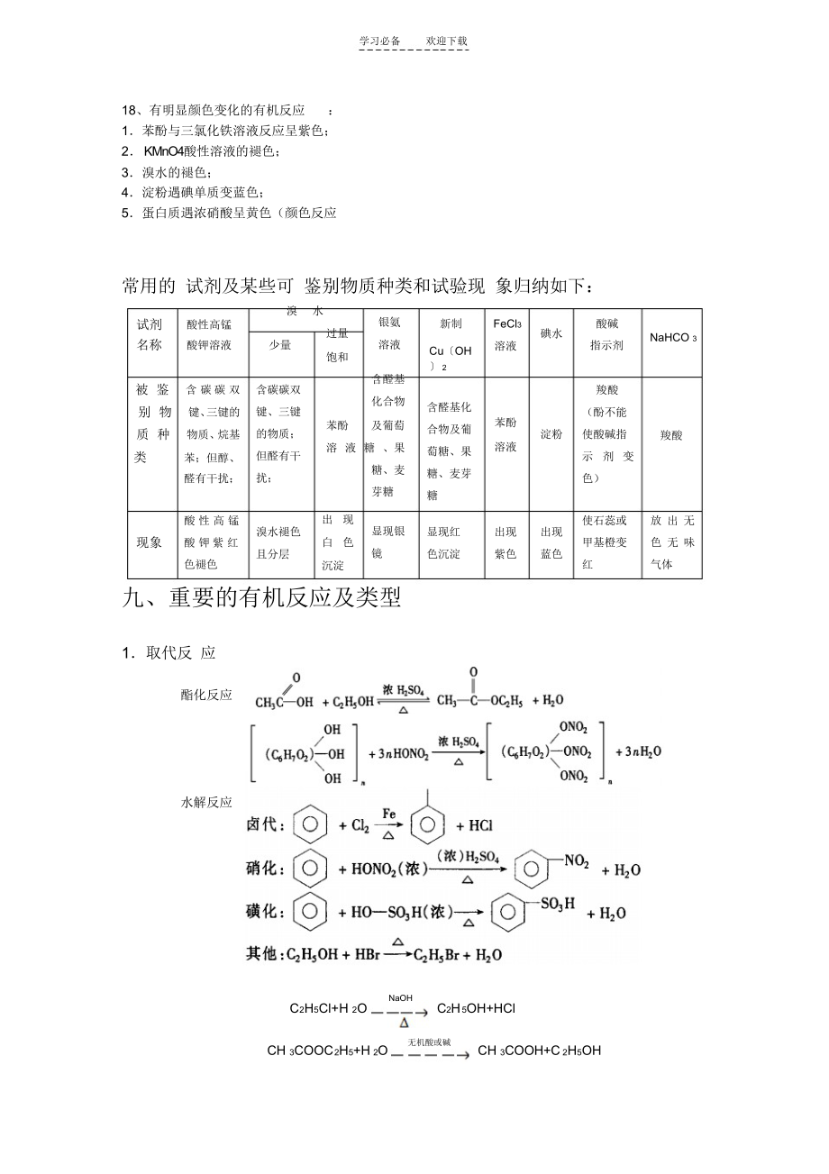 高中化学有机推断题的常用方法._第3页