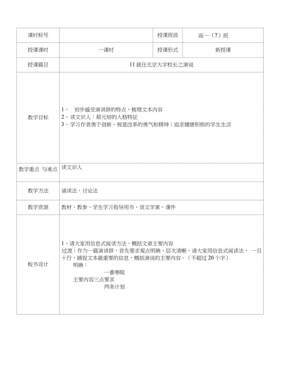 【精品】语文集中备课模板_第1页