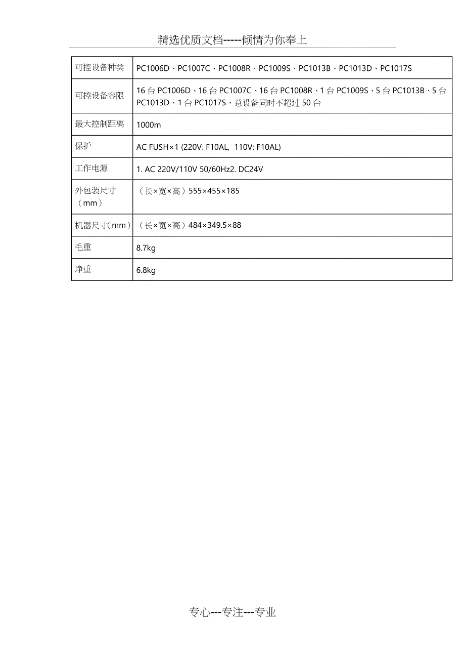 背景音乐系统设备参数(OK)(共16页)_第3页