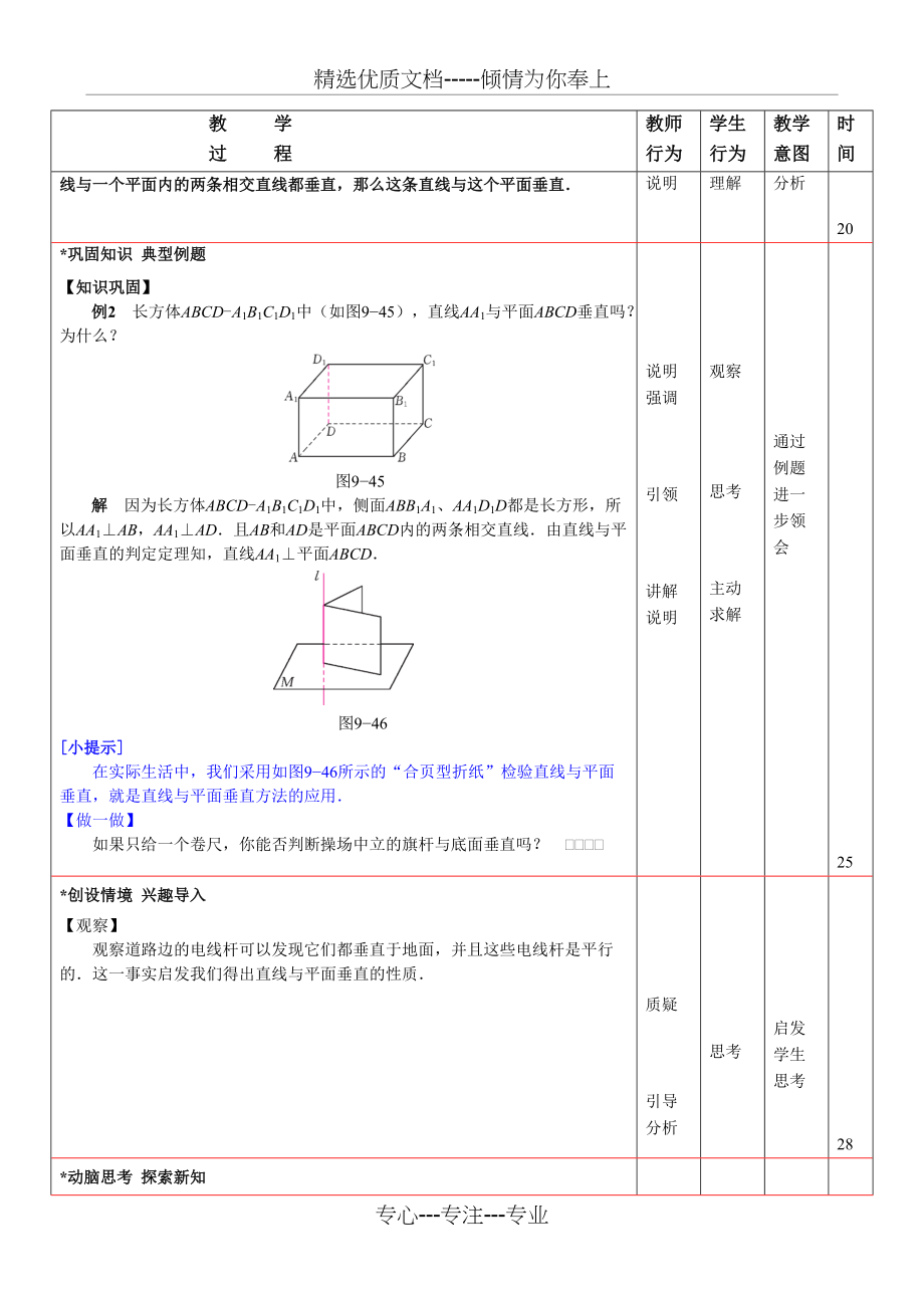 直线与直线、直线与平面、平面与平面垂直的判定与性质汇总(共9页)_第3页