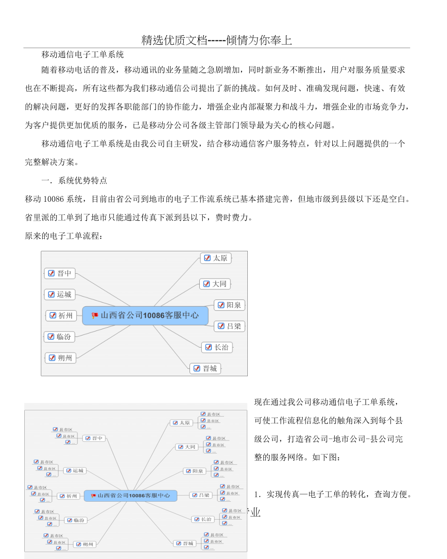 移动通信电子工单系统(共3页)_第1页