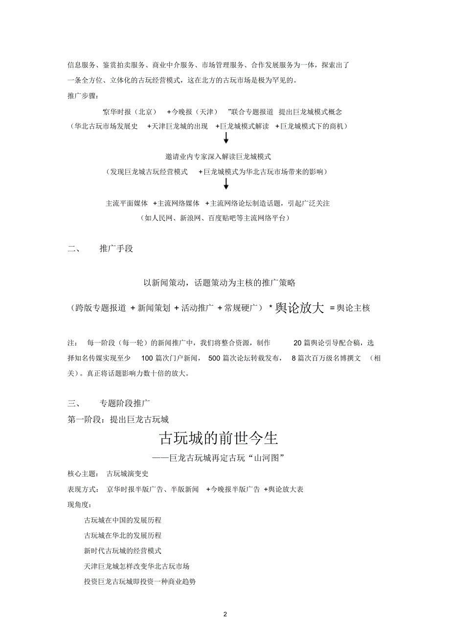 古玩城全年推广策划案（精编版）_第2页