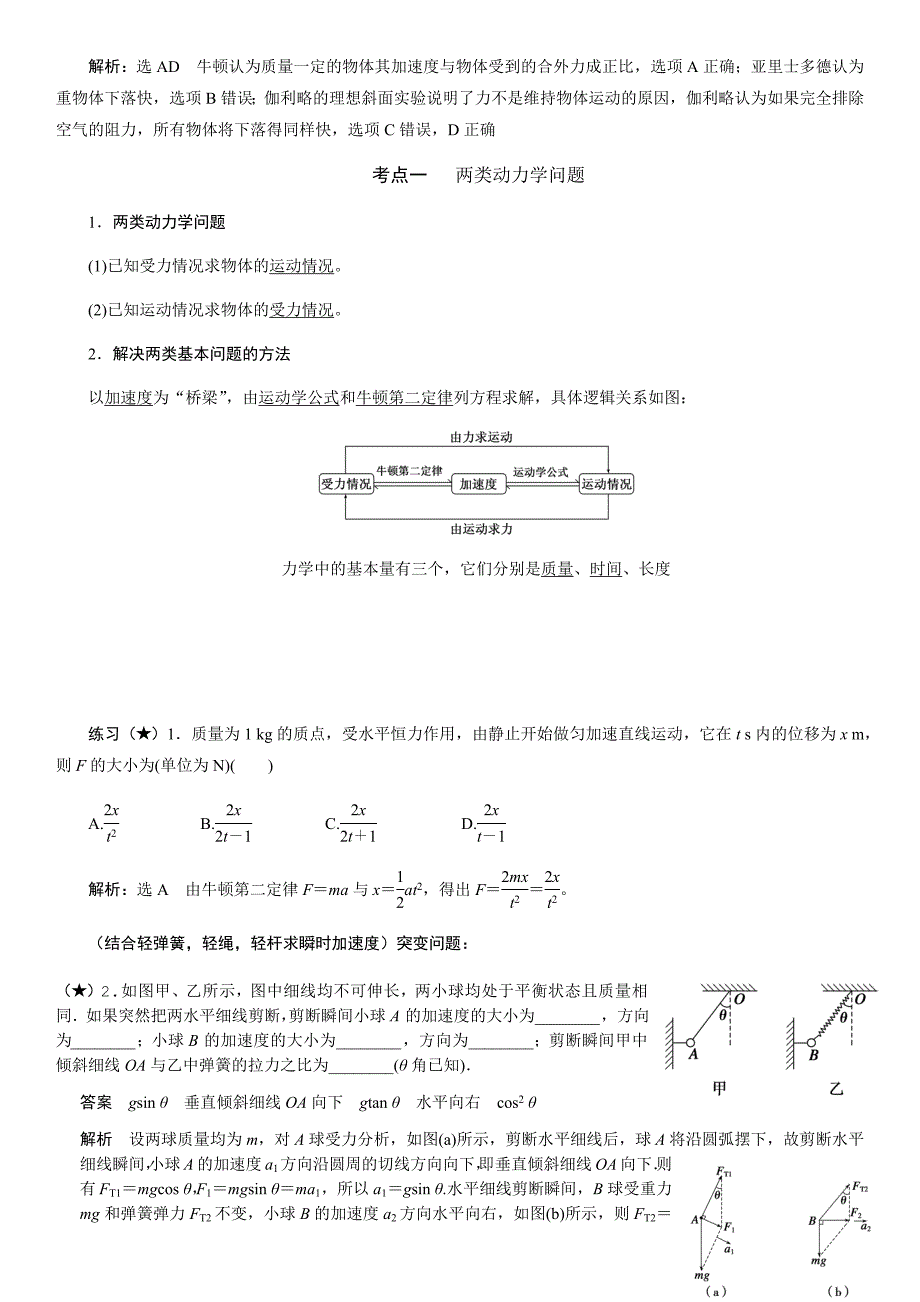 高一物理牛顿运动定律综合_第3页