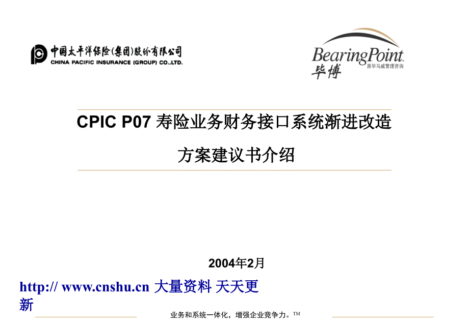 寿险业务财务接口系统渐进改造方案建议书(共38页)_第1页