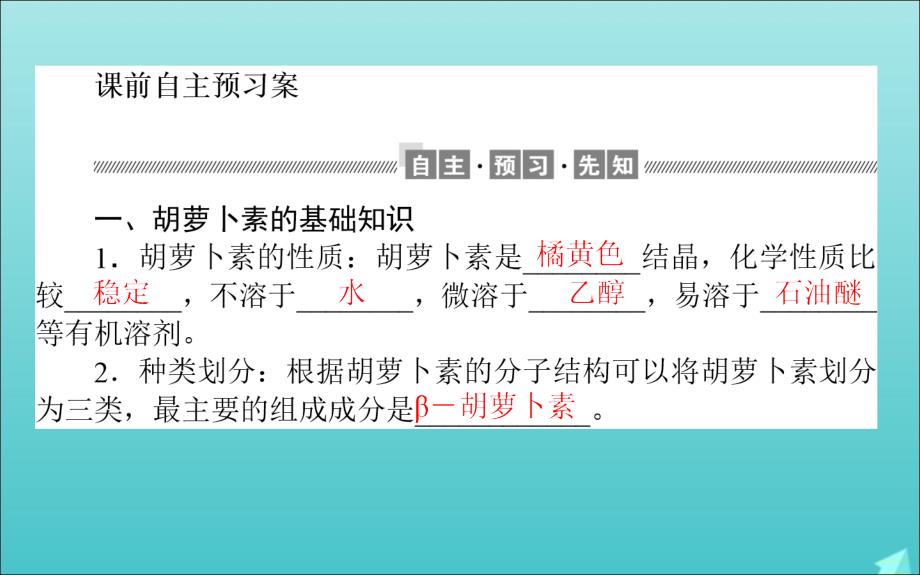 2020-2021学年高中生物 专题6 2 胡萝卜素的提取课件 新人教版选修1_第2页