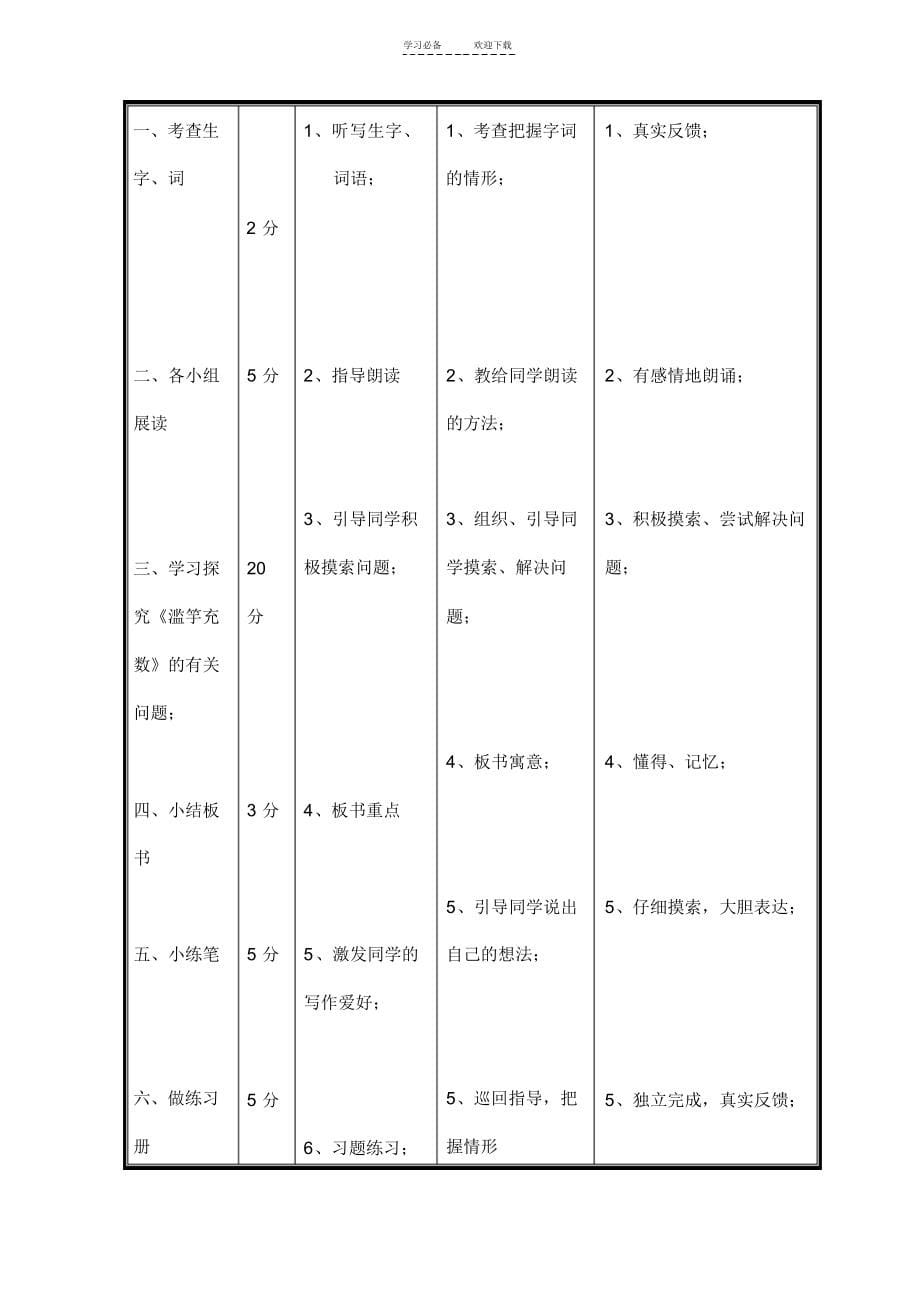 2022年石头坡中心小学新课程有效教学导学案_第5页