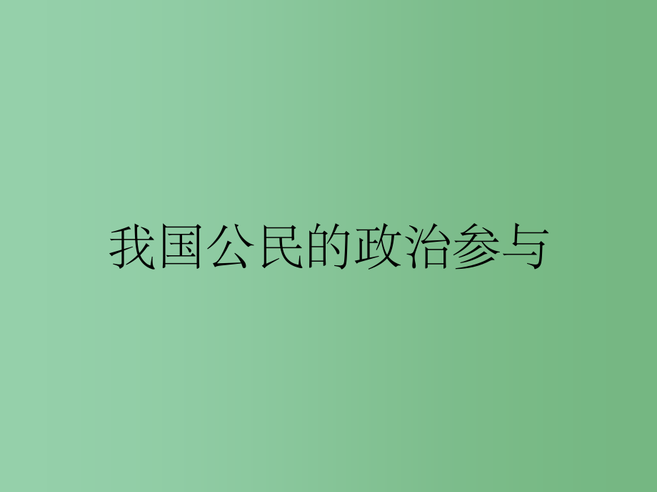 高二政治 我国公民的政治参与课件 新人教版_第1页