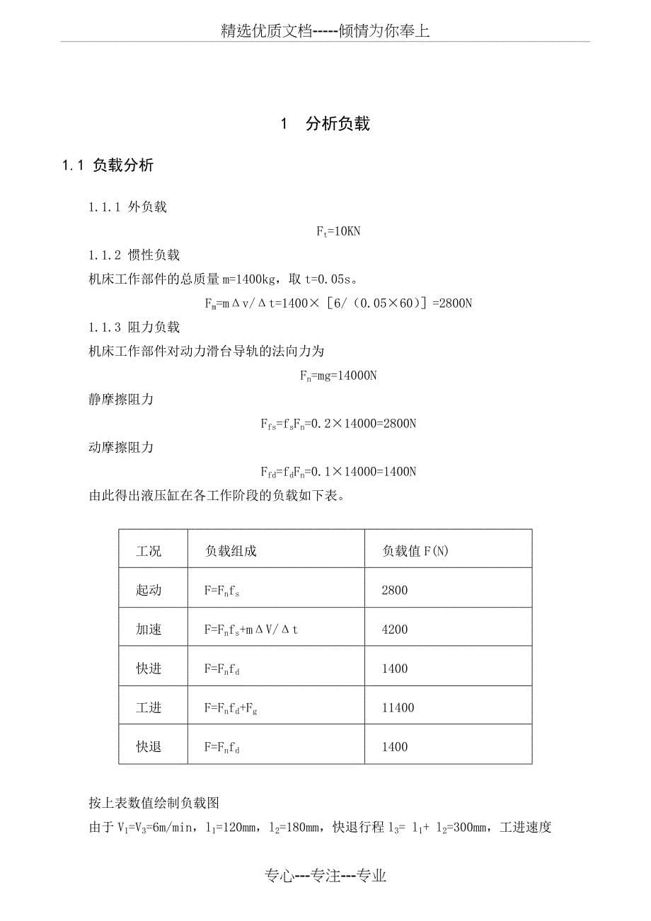 专用铣床的液压系统设计(共18页)_第5页