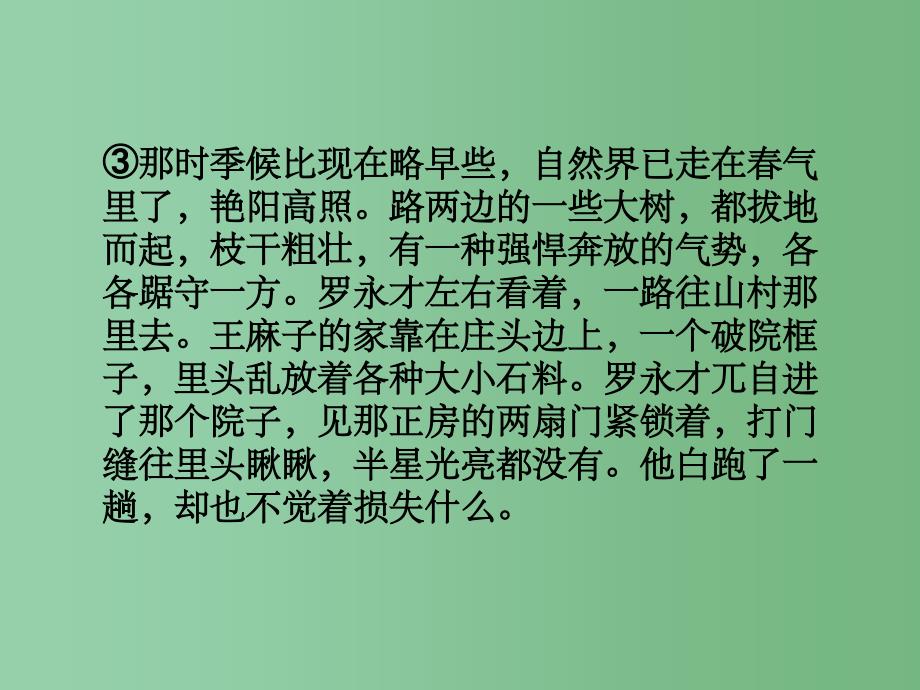 高考语文一轮 第二编 第三部分专题十八 小说阅读第二节环境描写课件 新人教版_第3页