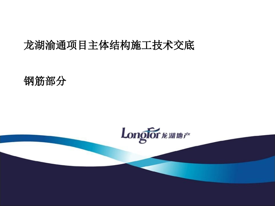 某地产项目主体结构施工技术交底钢筋部分(共55页)_第1页