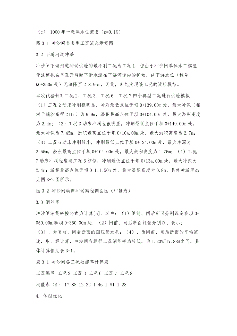 旬阳水电站冲沙闸消能工设计与体型优化_第4页