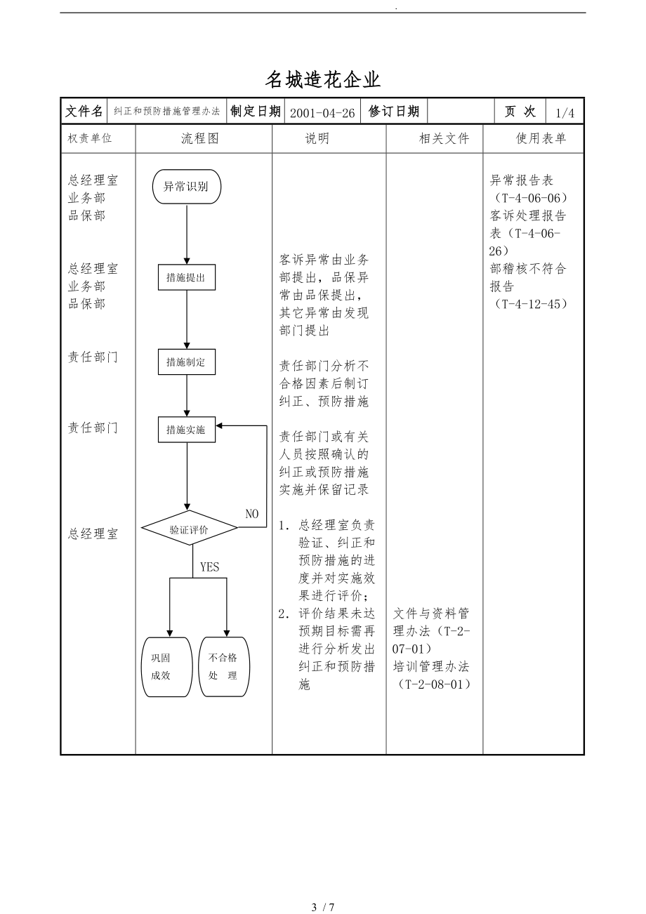 20602纠正和预防措施管理办法A0_第3页